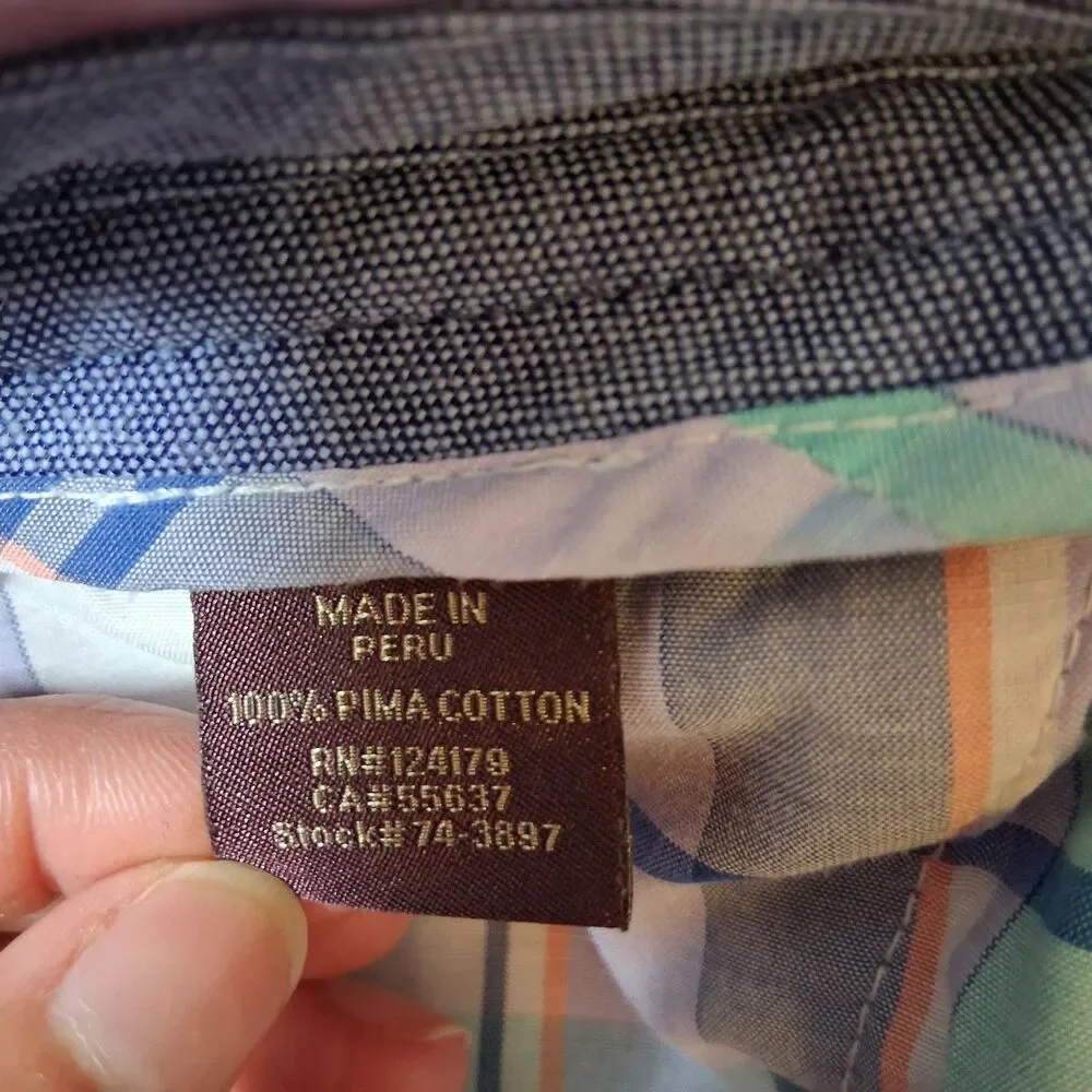 100% Pima Cotton Shorts Mens Sz 36 Luxury Preppy Vacation Travel Summer Boat
